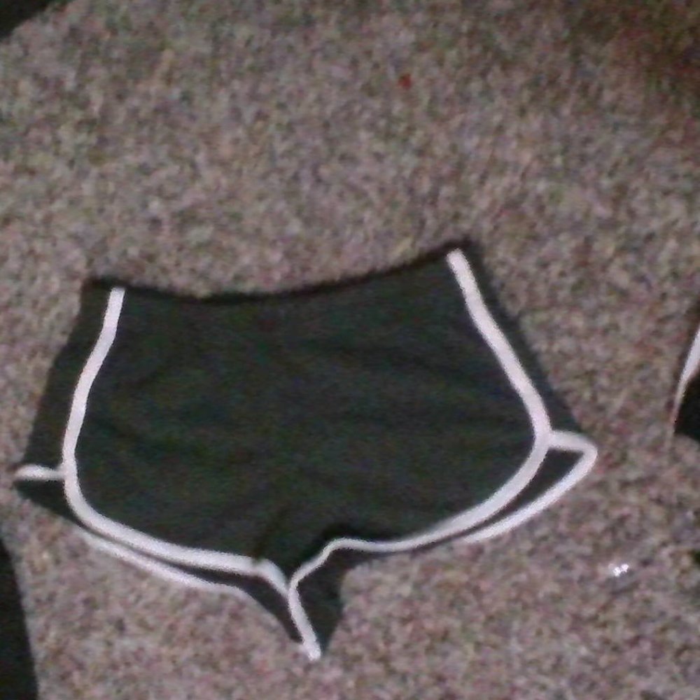 Dark green booty shorts
